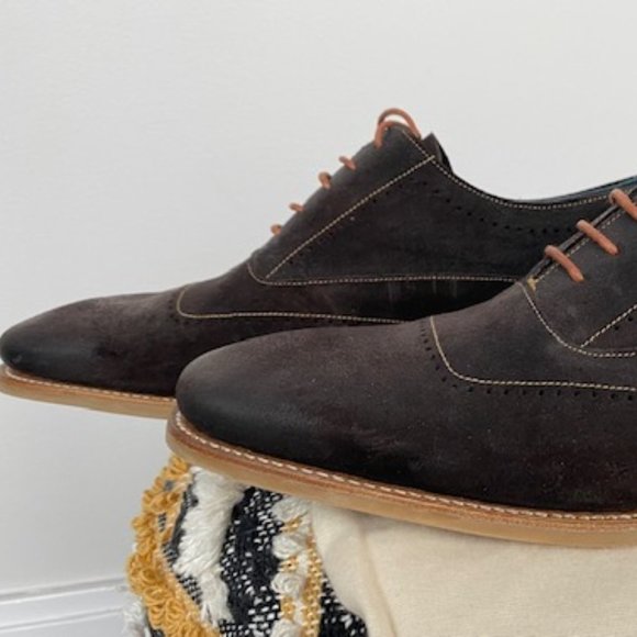 Barker Shoes - Men\'s Pullman Oxfords, brown suede main image 6